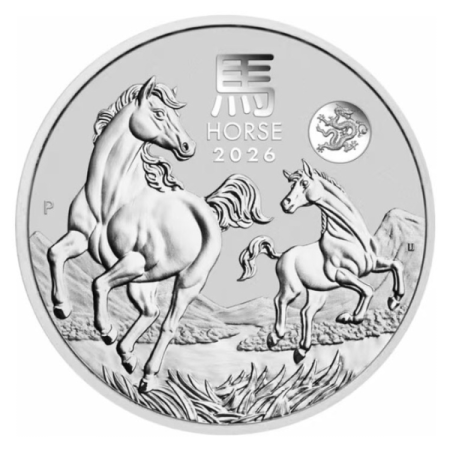 澳洲伯斯 2026 農歷生肖系列III 馬 飛龍加版 1盎司