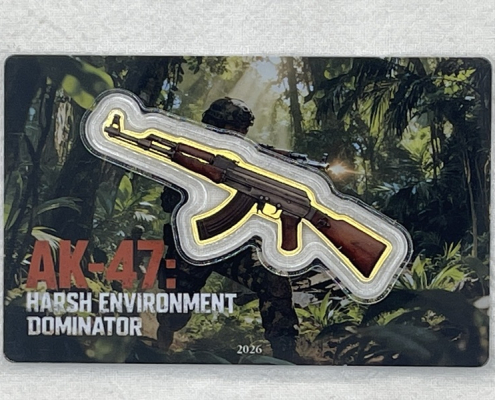賴比瑞亞 槍型 AK-47 1/1000盎司 6695