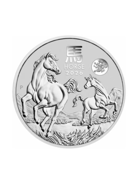 澳洲伯斯 2026 農歷生肖系列III 馬 飛龍加鑄版 1盎司